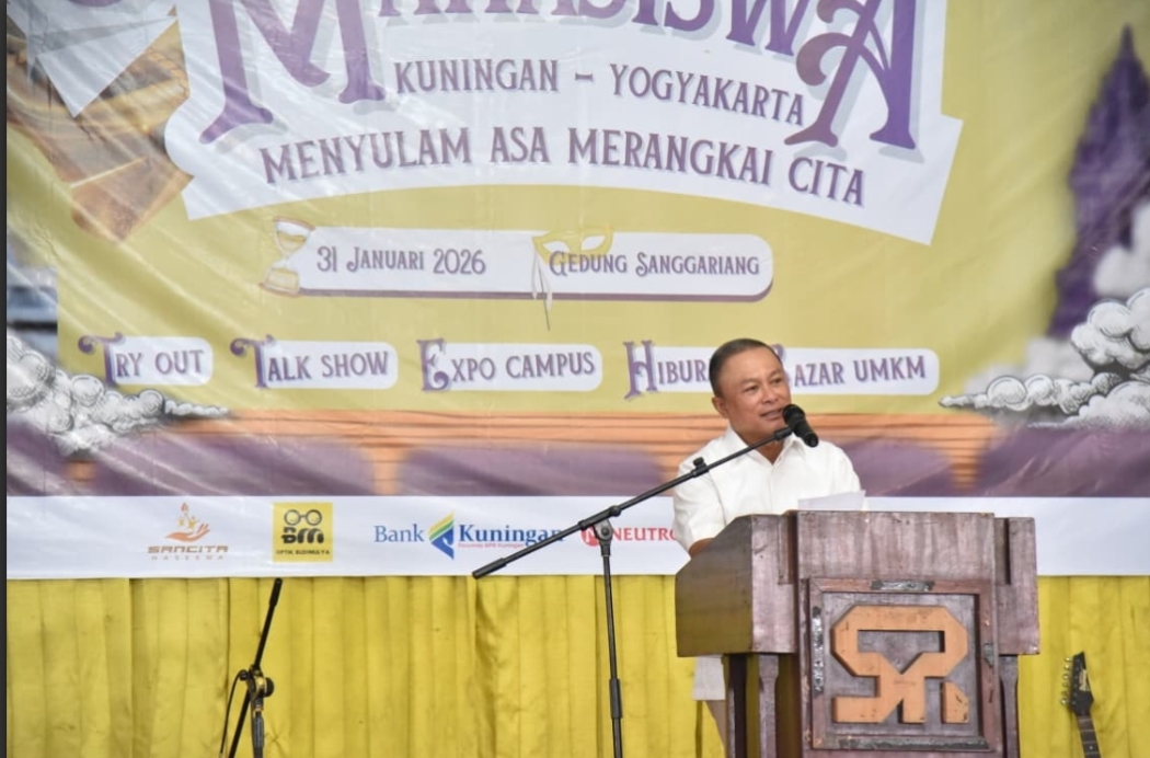 Sambutan bupati dalam rangkaian acara OM-JOK 2026 (Foto:dok. Ist/ubai)