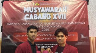 Kiri ke Kanan: Roy Aldillah/Ketua IMM Kuningan Terpilih & Fillah Ahmad Abadi/Panlih & Presma Uniku 2026, (sc: Ist/Vox)