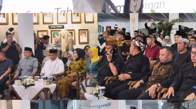 Acara Refleksi 1 tahun Dian-Tuti di pendopo kabupaten kuningan(foto.dok.ist/ubai).