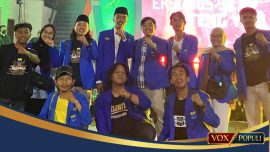 PC PMII Kuningan berfoto dengan Manarul ex Sekum PC PMII Kuningan periode sebelumnya yang kini dilantik menjadi Wakil Ketua Bidang Siber dan Pengelolaan Opini Publik PKC PMII Jabar, (foto: Ist)